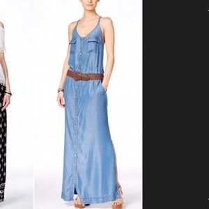 Denim maxi dress